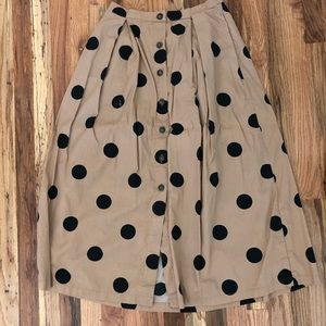 Polka dot skirt
